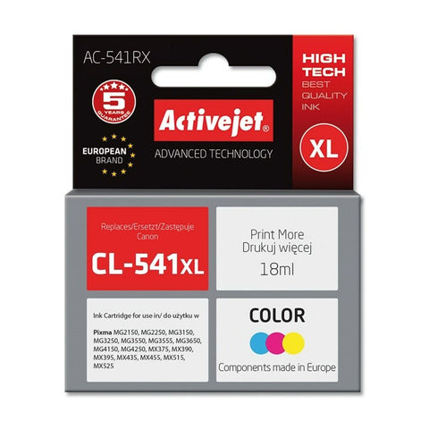 Original Ink Cartridge Activejet AC-541RX Cyan/Magenta/Yellow Original Ink Cartridge Activejet AC-541RX Cyan/Magenta/Yellow