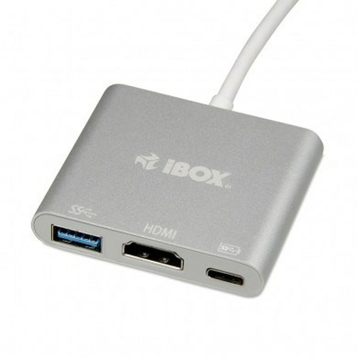 USB Hub Ibox IUH3CFT1 White Silver USB Hub Ibox IUH3CFT1 White Silver