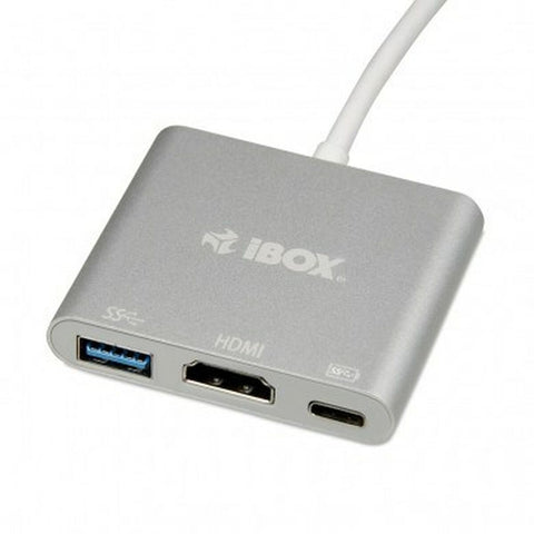 USB Hub Ibox IUH3CFT1 White Silver USB Hub Ibox IUH3CFT1 White Silver
