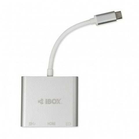 USB Hub Ibox IUH3CFT1 White Silver USB Hub Ibox IUH3CFT1 White Silver