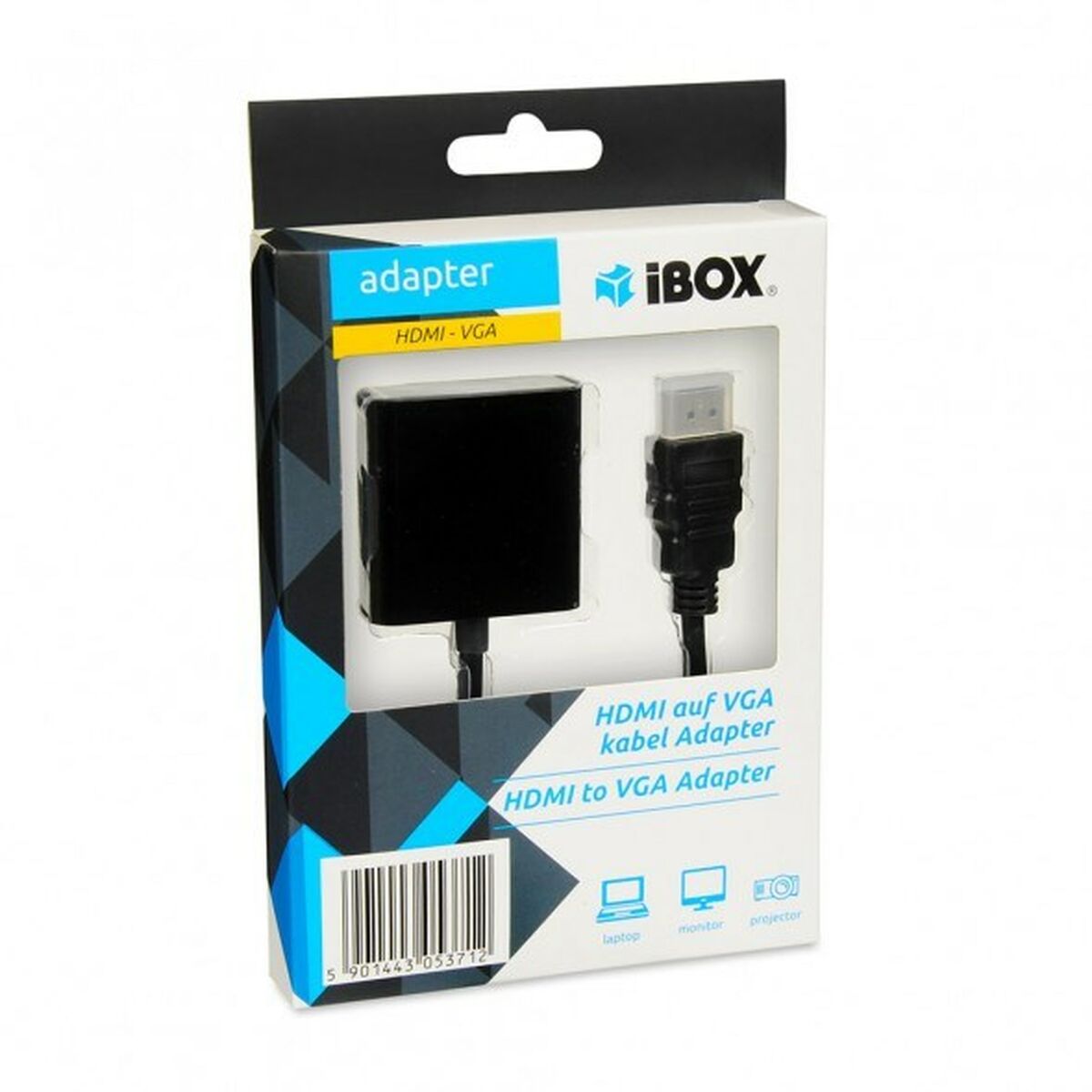 HDMI to VGA Adapter Ibox IAHV01 Black HDMI to VGA Adapter Ibox IAHV01 Black