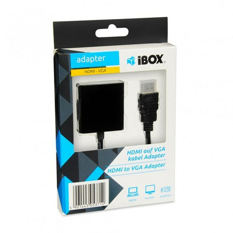HDMI to VGA Adapter Ibox IAHV01 Black HDMI to VGA Adapter Ibox IAHV01 Black