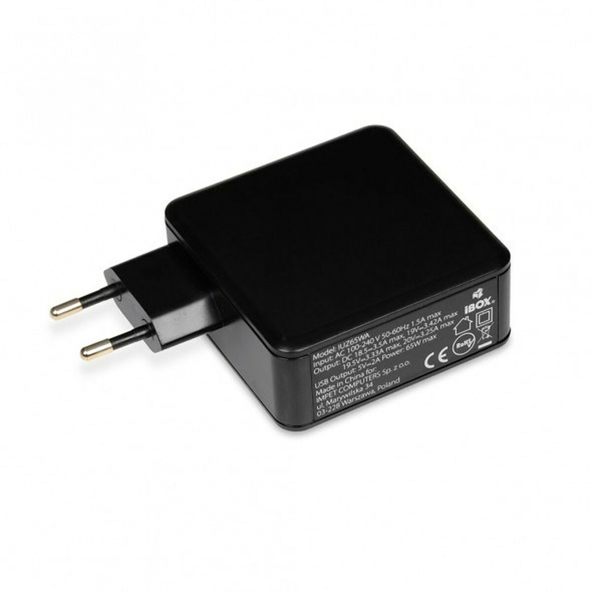 Laptop Charger Ibox IUZ65WA 65 W Laptop Charger Ibox IUZ65WA 65 W