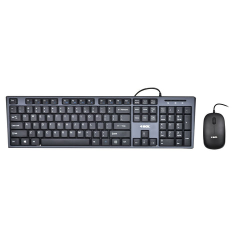 Keyboard and Mouse Ibox IKMS606 Qwerty US Black QWERTY Keyboard and Mouse Ibox IKMS606 Qwerty US Black QWERTY