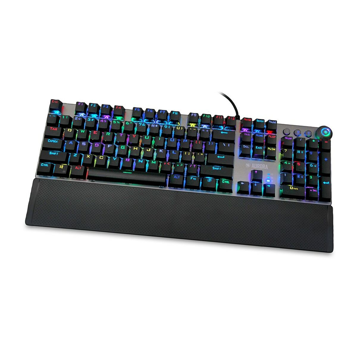Keyboard Ibox AURORA K-4 Black Black/Silver QWERTY Keyboard Ibox AURORA K-4 Black Black/Silver QWERTY