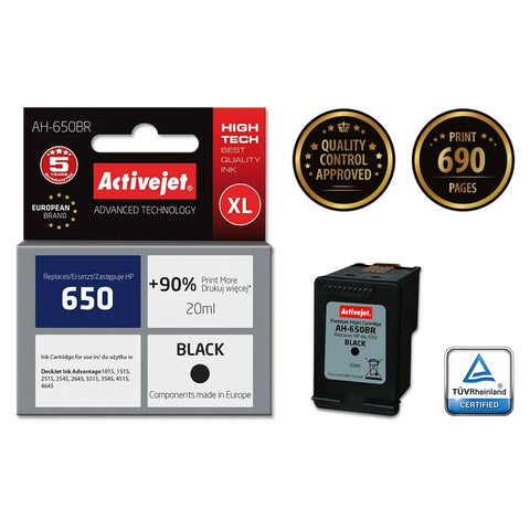 Original Ink Cartridge Activejet AH-650BR Black Original Ink Cartridge Activejet AH-650BR Black