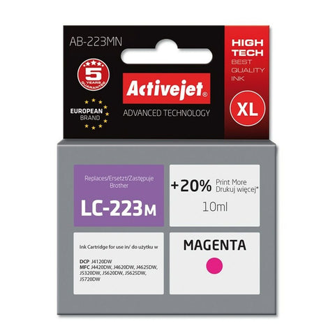 Original Ink Cartridge Activejet AB-223MN Magenta Original Ink Cartridge Activejet AB-223MN Magenta