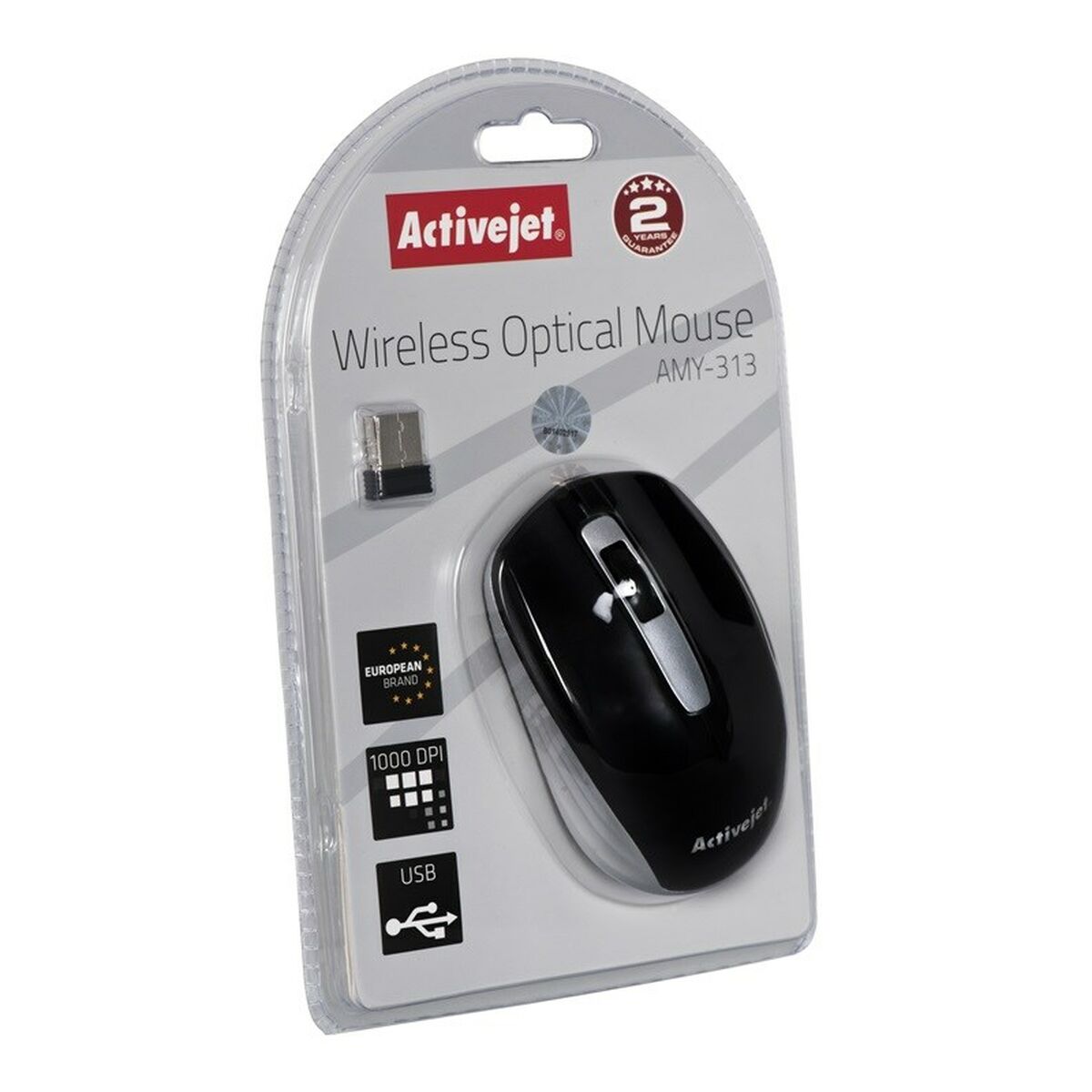 Wireless Mouse Activejet AMY-313 Black/Grey Wireless Mouse Activejet AMY-313 Black/Grey