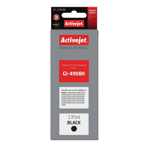 Original Ink Cartridge Activejet AC-G490Bk Black Original Ink Cartridge Activejet AC-G490Bk Black
