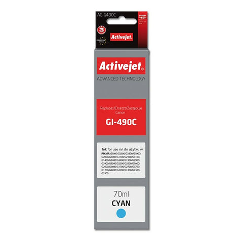 Original Ink Cartridge Activejet AC-G490C Cyan Original Ink Cartridge Activejet AC-G490C Cyan