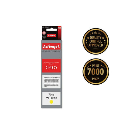 Original Ink Cartridge Activejet AC-G490Y Yellow Original Ink Cartridge Activejet AC-G490Y Yellow