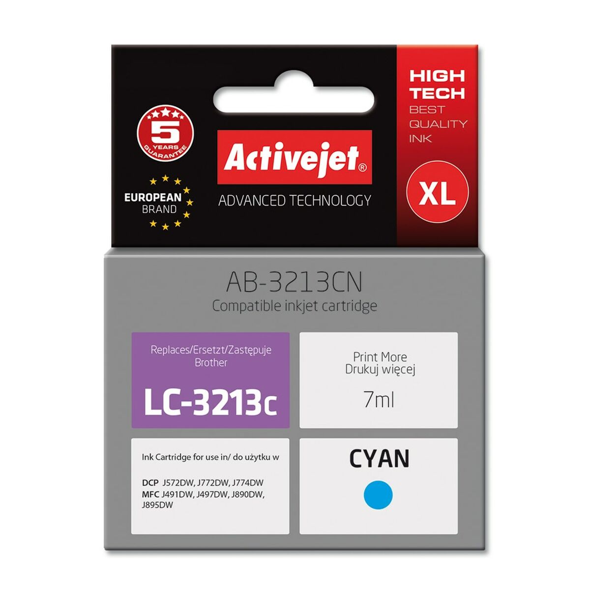 Original Ink Cartridge Activejet AB-3213CN Cyan Original Ink Cartridge Activejet AB-3213CN Cyan