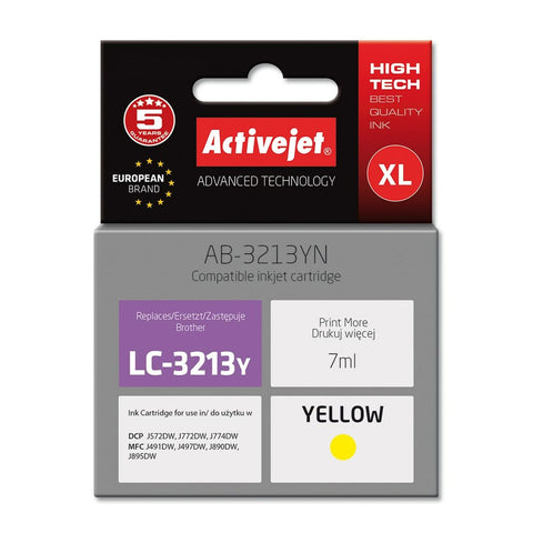 Original Ink Cartridge Activejet AB-3213YN Yellow Original Ink Cartridge Activejet AB-3213YN Yellow