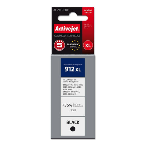 Original Ink Cartridge Activejet AH-912BRX Black Original Ink Cartridge Activejet AH-912BRX Black