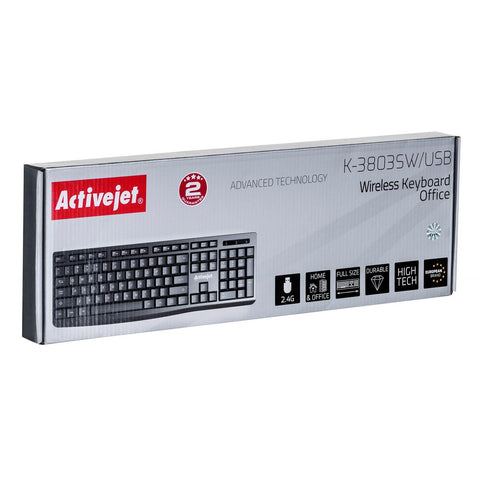 Keyboard Activejet K-3803SW Black QWERTY Keyboard Activejet K-3803SW Black QWERTY