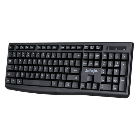 Keyboard Activejet K-3803SW Black QWERTY Keyboard Activejet K-3803SW Black QWERTY