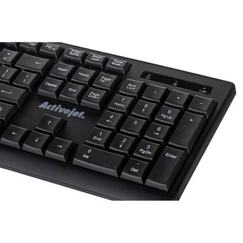 Keyboard Activejet K-3803SW Black QWERTY Keyboard Activejet K-3803SW Black QWERTY