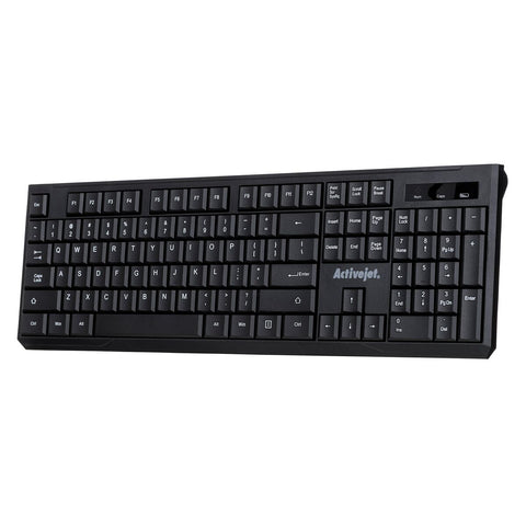 Keyboard Activejet K-3911W Black QWERTY Keyboard Activejet K-3911W Black QWERTY