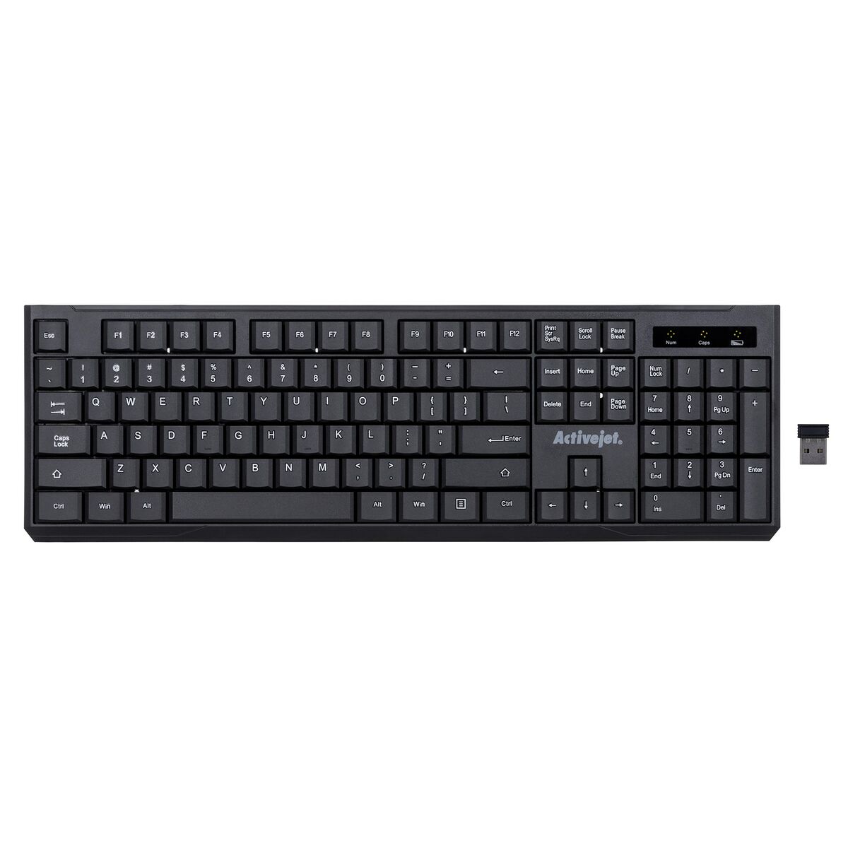 Keyboard Activejet K-3911W Black QWERTY Keyboard Activejet K-3911W Black QWERTY