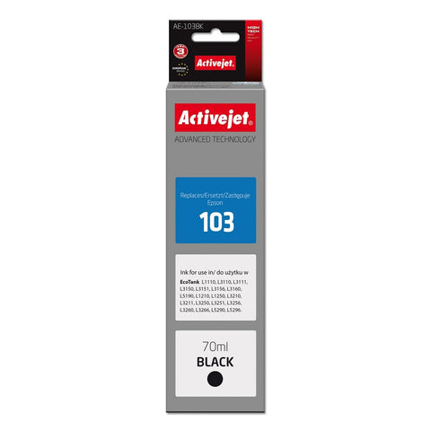 Original Ink Cartridge Activejet AE-103Bk Black Original Ink Cartridge Activejet AE-103Bk Black