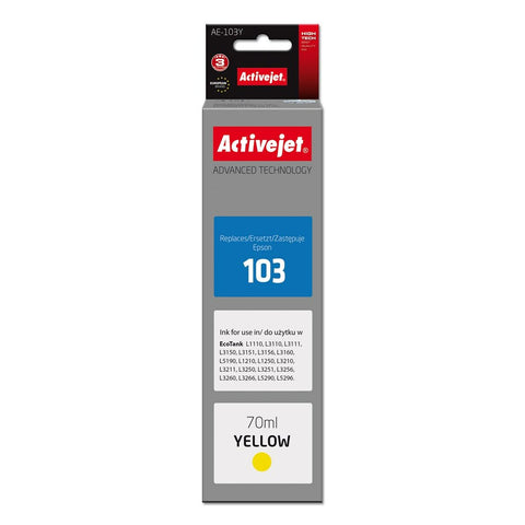 Original Ink Cartridge Activejet AE-103Y Yellow Original Ink Cartridge Activejet AE-103Y Yellow