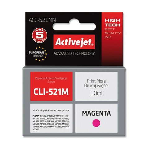 Original Ink Cartridge Activejet ACC-521MN Magenta Original Ink Cartridge Activejet ACC-521MN Magenta