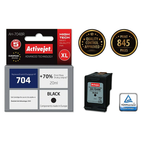 Original Ink Cartridge Activejet AH-704BR Black Original Ink Cartridge Activejet AH-704BR Black