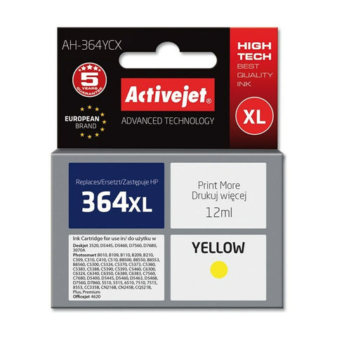 Original Ink Cartridge Activejet AH-364YCX Yellow Original Ink Cartridge Activejet AH-364YCX Yellow