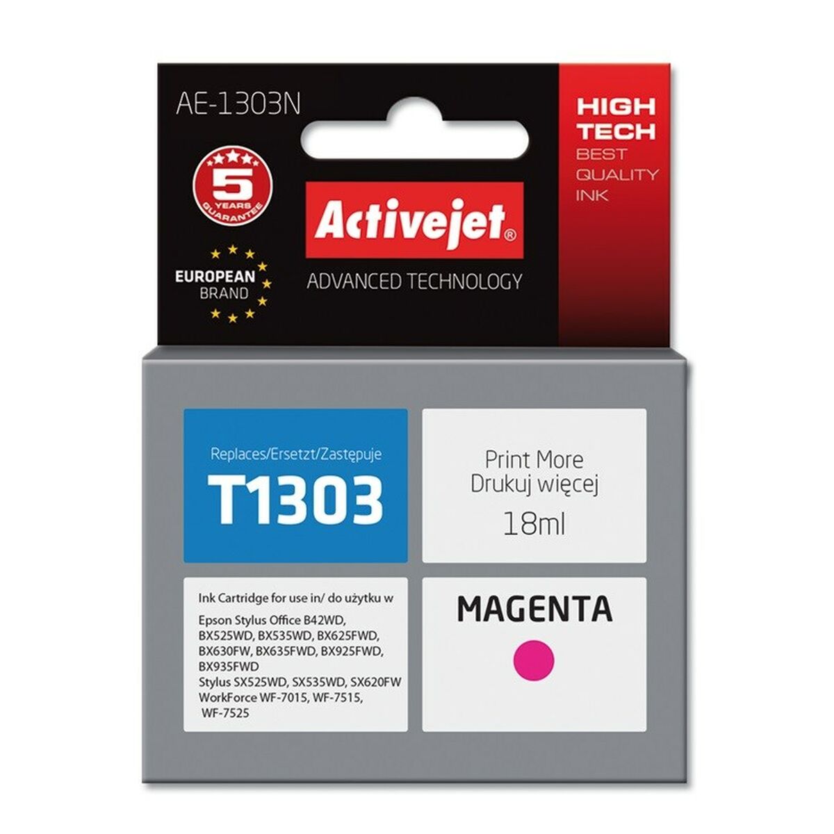 Original Ink Cartridge Activejet AE-1303N Magenta Original Ink Cartridge Activejet AE-1303N Magenta