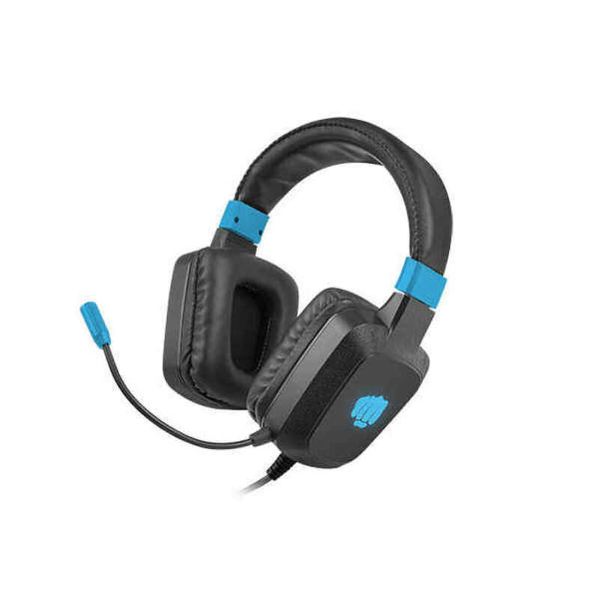 Headphones with Microphone Fury NFU-1584 Blue Black Headphones with Microphone Fury NFU-1584 Blue Black