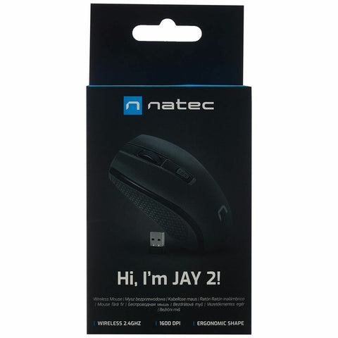 Wireless Mouse Natec Jay 2 Black 1600 dpi Wireless Wireless Mouse Natec Jay 2 Black 1600 dpi Wireless