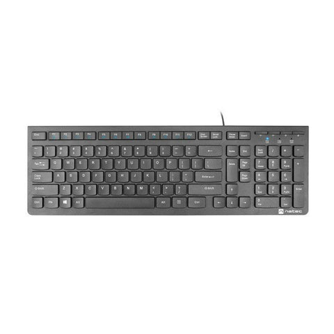 Keyboard Natec NKL-1829 Green English EEUU QWERTY Keyboard Natec NKL-1829 Green English EEUU QWERTY