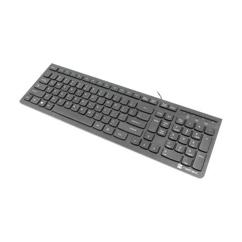 Keyboard Natec NKL-1829 Green English EEUU QWERTY Keyboard Natec NKL-1829 Green English EEUU QWERTY