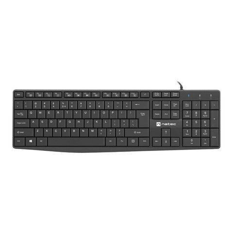 Keyboard Natec NKL-1950 Black Qwerty US Keyboard Natec NKL-1950 Black Qwerty US