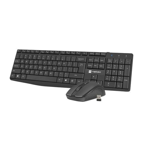 Keyboard and Mouse Natec NZB-1989 Black QWERTY Qwerty US Keyboard and Mouse Natec NZB-1989 Black QWERTY Qwerty US