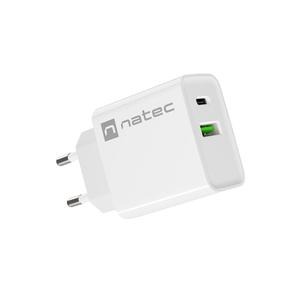 Wall Charger Natec RIBERA NUC-2061 White 20 W Wall Charger Natec RIBERA NUC-2061 White 20 W