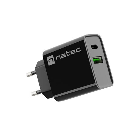 Wall Charger Natec RIBERA NUC-2062 Black 20 W Wall Charger Natec RIBERA NUC-2062 Black 20 W