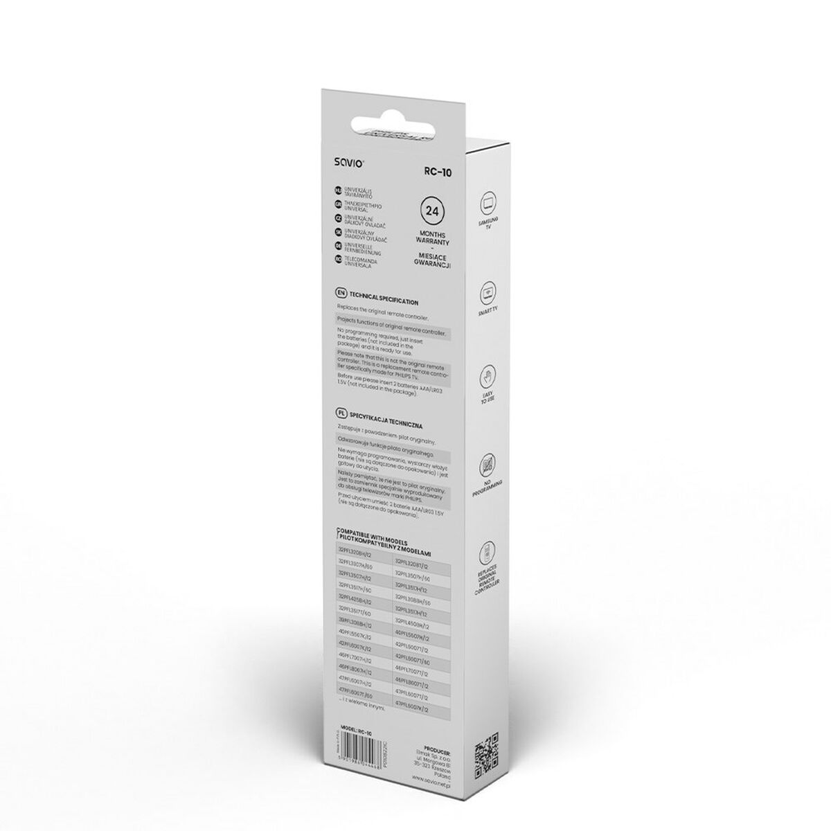 Universal Remote Control Savio RC-10 Universal Remote Control Savio RC-10