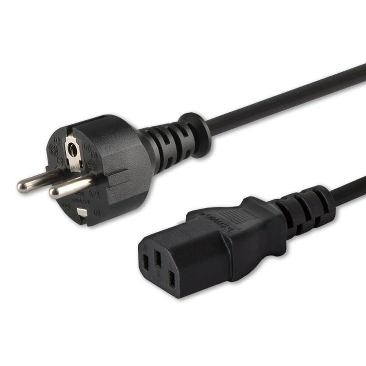 Power Cord Savio CL-138 Schuko IEC C13 Black 1,8 m Power Cord Savio CL-138 Schuko IEC C13 Black 1,8 m