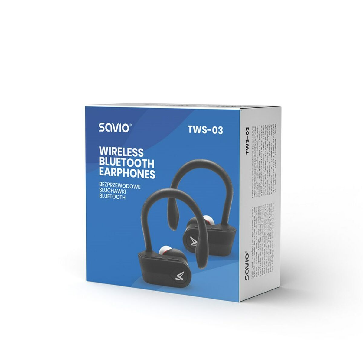 In-ear Bluetooth Headphones Savio TWS-03 Black Graphite In-ear Bluetooth Headphones Savio TWS-03 Black Graphite