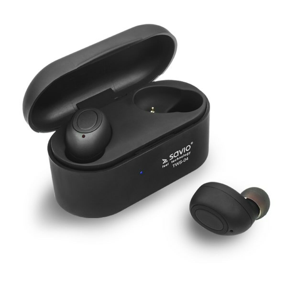 In-ear Bluetooth Headphones Savio TWS-04 Black Graphite In-ear Bluetooth Headphones Savio TWS-04 Black Graphite