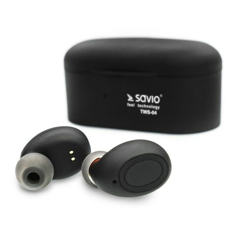 In-ear Bluetooth Headphones Savio TWS-04 Black Graphite In-ear Bluetooth Headphones Savio TWS-04 Black Graphite