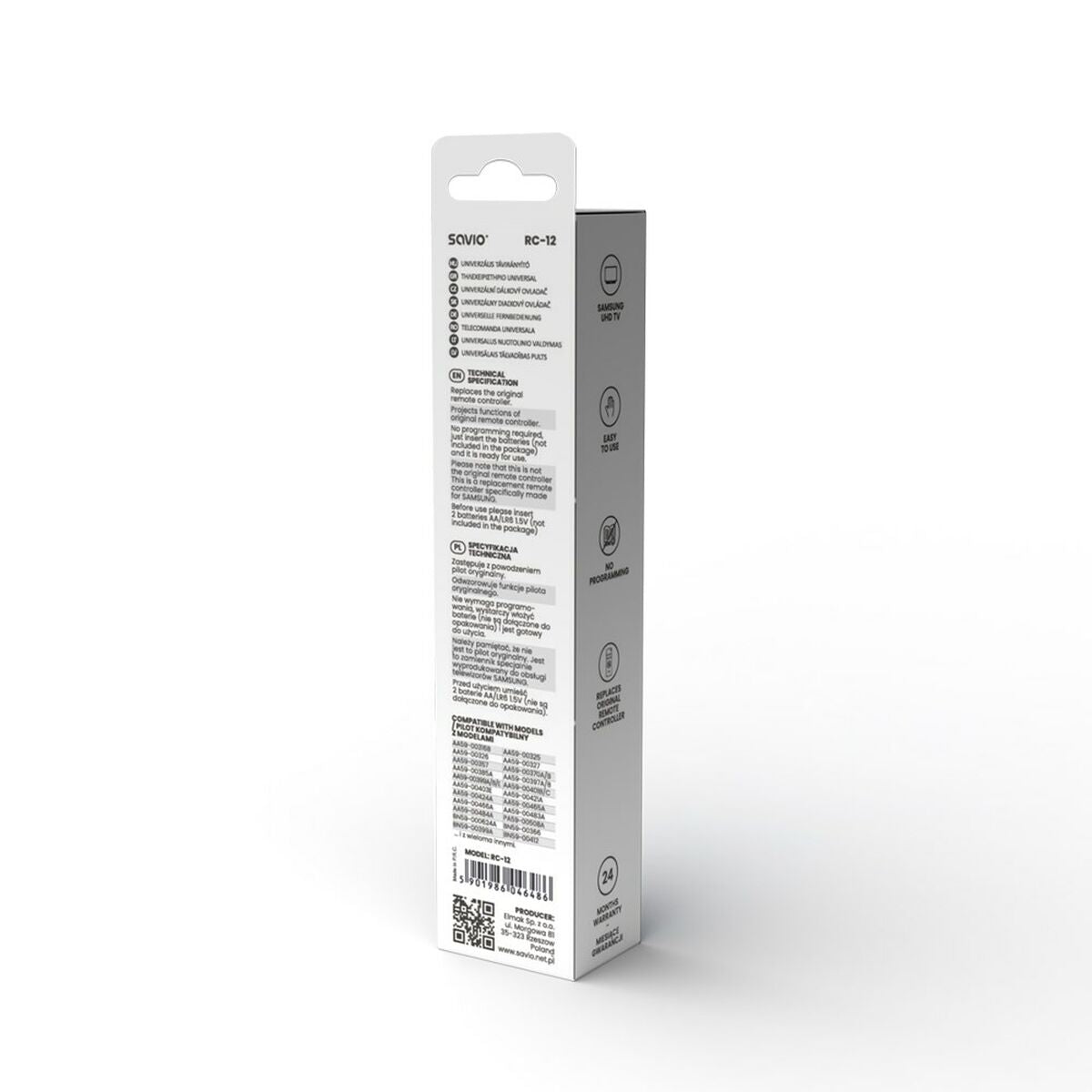 Universal Remote Control Savio RC-12 Universal Remote Control Savio RC-12