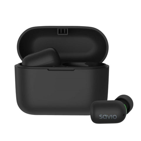 In-ear Bluetooth Headphones Savio TWS-09 Black In-ear Bluetooth Headphones Savio TWS-09 Black