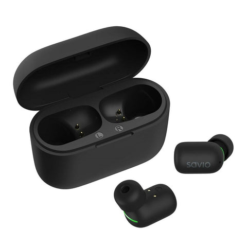 In-ear Bluetooth Headphones Savio TWS-09 Black In-ear Bluetooth Headphones Savio TWS-09 Black