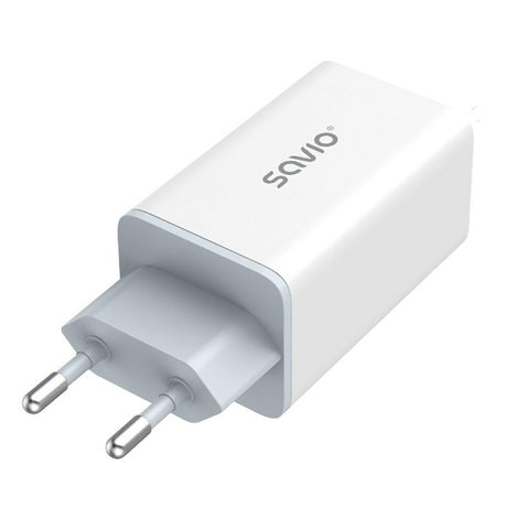 Wall Charger Savio LA-07 White 65 W Wall Charger Savio LA-07 White 65 W