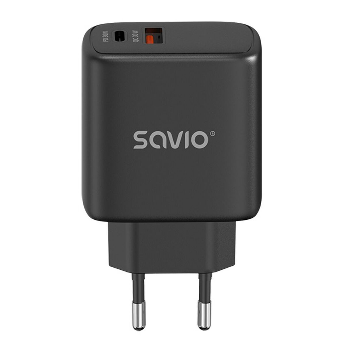 Wall Charger Savio LA-06/B Black 30 W Wall Charger Savio LA-06/B Black 30 W