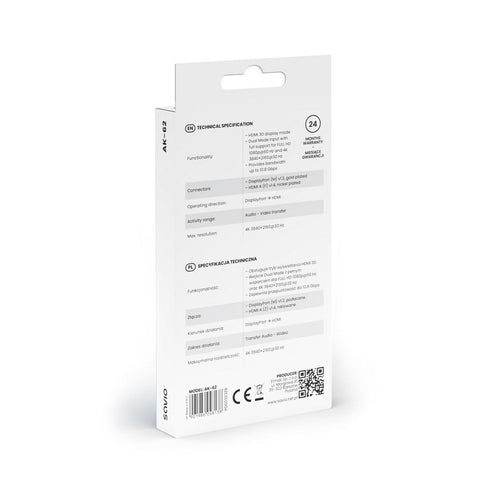 DisplayPort to HDMI Adapter Savio AK-62 20 cm DisplayPort to HDMI Adapter Savio AK-62 20 cm