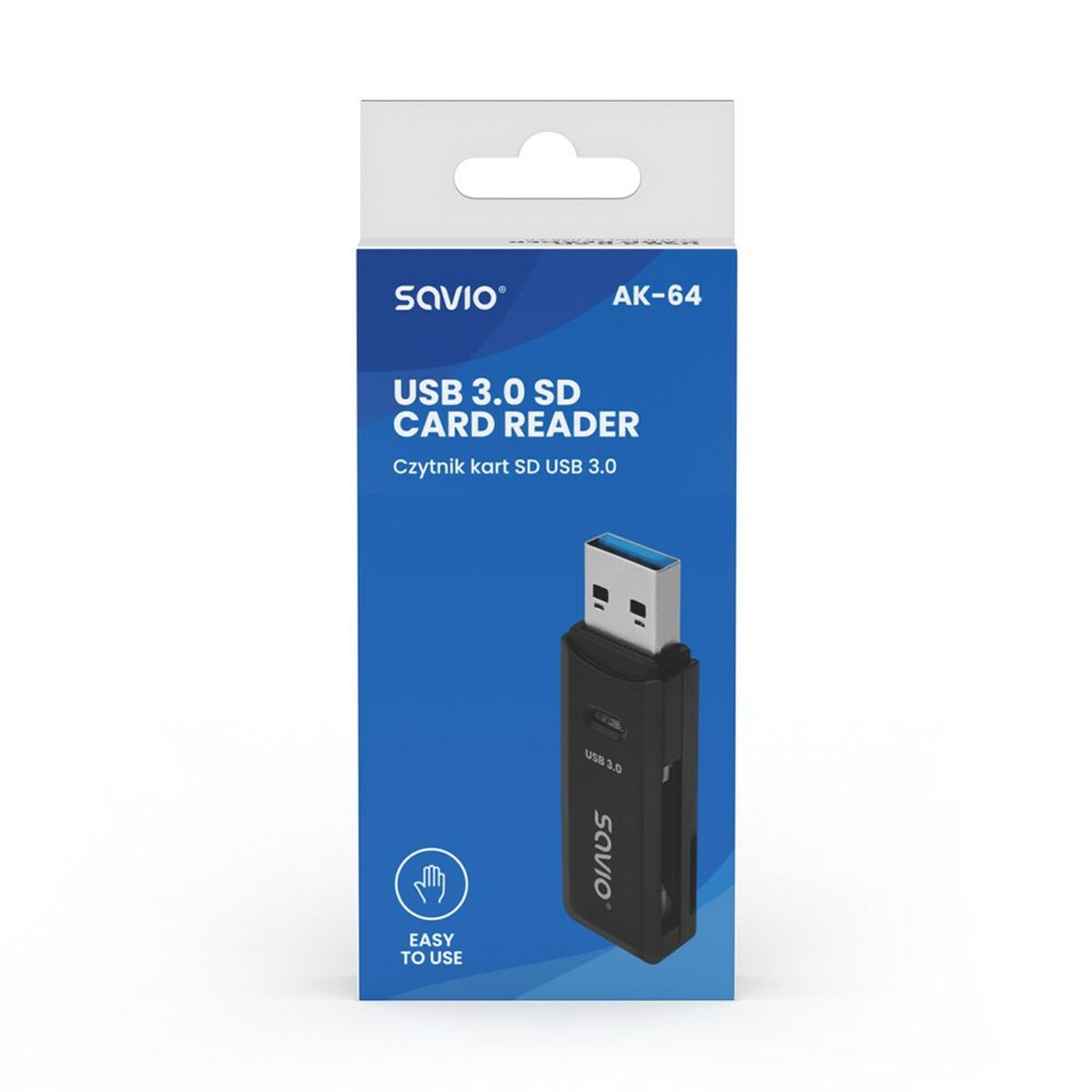 External Card Reader Savio AK-64 Black External Card Reader Savio AK-64 Black