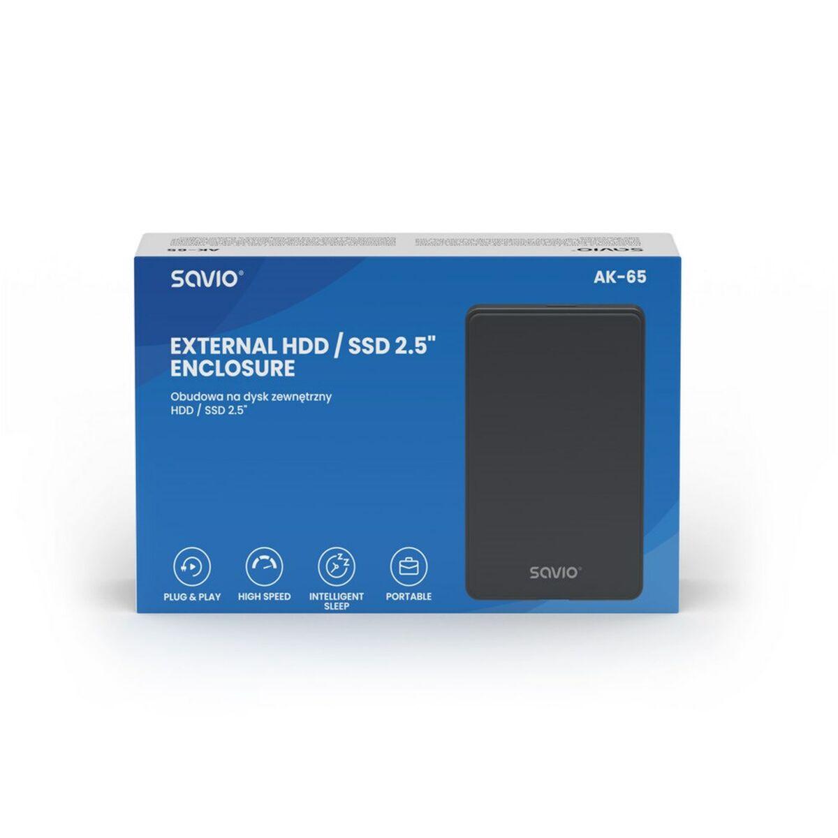 External Box Savio AK-65 Black External Box Savio AK-65 Black